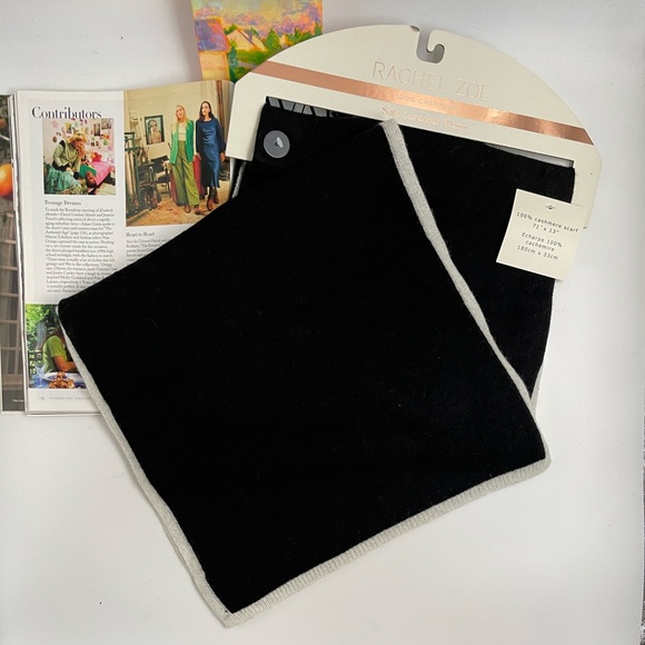 NWT RACHEL ROY LONG SOFT KNIT 100% CASHMERE Scarf - Picture 5 of 5